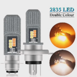 1Pcs T19 H6มอเตอร์ P15D H4 LED ไฟฉายคาดศีรษะรถจักรยานยนต์ BA20D H6M E-จักรยานมอเตอร์ไฟหน้ารถจักรยานยนต์ DC/AC 12-80V 6000K Wbite สีเหลือง EX5 LC135 Y125Z