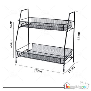 𝗛𝗢𝗩𝗘𝗟𝗦𝗛𝗢𝗣 Rak Dapur Tingkat 2 Susun Kitchen Set Bumbu Aesthetic Portable Serbaguna Besi Kokoh