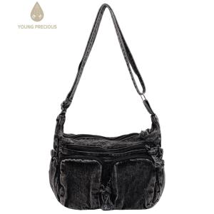 Casual Denim Shoulder Bag for Women Large Crossbody Hobo with Vintage Style and Practical Design