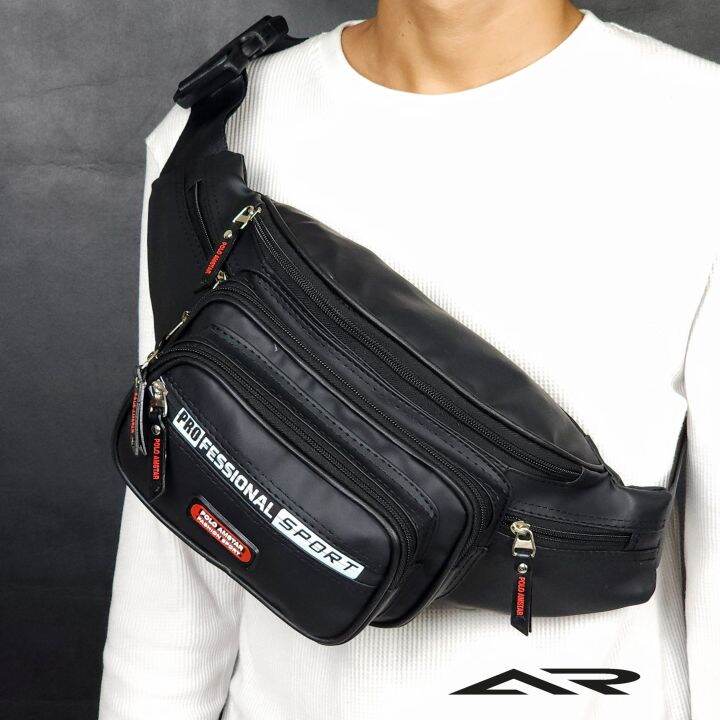 Tas Selempang Pria Anti Air Waistbag Waterproof Sporty 7 Ruang Lazada