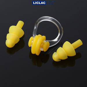 Bộ Nút Bịt Tai Chống Nước và Kẹp Mũi Silicon bảo vệ tai mũi khi bơi chống nước hiệu quả BT01+KM01