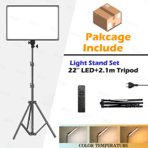 Video Fill Light Studio Pro Lighting Live Stand Tripod Set Photography Lamp Lighting Light Shooting Clothing Portraits Live Broadcast Indoor Shooting Dimmable Tripod Stand Makeup Gig Light