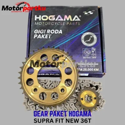 PROMO GEAR GIR SET GIR PAKET SUPRA FIT NEW SUPRA X 125 REVO LAMA 14T 36T 428HG 106L - rizki motor part