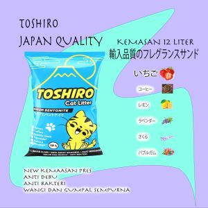 12 LITER PASIR GUMPAL WANGI-TOSHIRO CAT LITTER