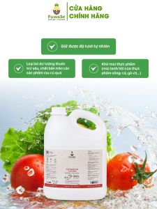 Fuwa3e Natural Enzyme Water Solution 3.8L for Fresh Vegetables Odorless & Anti-Mold No Toxic Chemicals Kitchen Clean剂