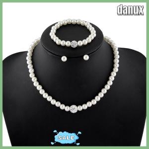 danux Fashion Jewelry Sets Luxury Ball s Necklace Earrings Bracelet Sets
