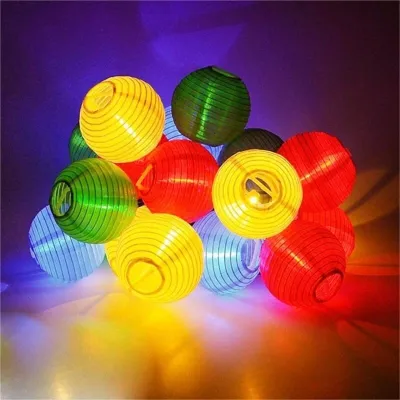 Solar Outdoor Waterproof 2025 DIY Lanterns Fairy Lights Festival Lanterns Chinese New Year Lantern LED Lamp CNY Decorations For Home Courtyard Garden Festive Atmosphere