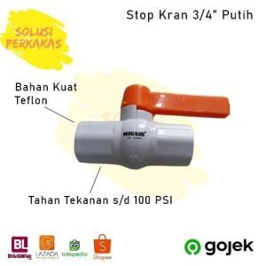 Stop Kran / Ball valve Hioshi 3/4"