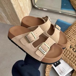 [Free Shipping] WomenS Thick-Soled Slippers For Summer 2025 New Style Suitable For Wearing With Dresses Soft-Soled Beach Sandals