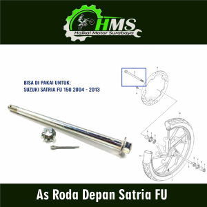As Roda Depan Satria FU - As Tromol Fork Forek Depan + Mur Suzuki Satria FU 150 Karbu
