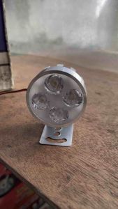 LAMPU TEMBAK SOROT [1pc] LED LAMPU SOROT LED CREE 4 MATA SPOTLIGHT SILVER 12 volt