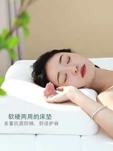 Foldable portable single coconut palm mattress removable and washable