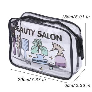 Transparent PVC Travel Makeup Bag / Large Capacity Organizer Bags / for Cosmetics Medcine Electronicals / Waterproof Toiletry Pouch