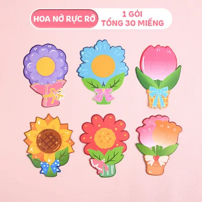 Thẻ Cắm Kẹo Mút - Giấy Bọc Thẻ Cài Kẹo Mút Họa Tiết Dễ Thương Làm Quà Tặng Dịp Đặc Biệt Siêu Đáng Yêu