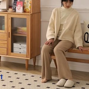 Shoe Changing Bench Solid Wood Rattan Chair Multi-Color Dining Chair
