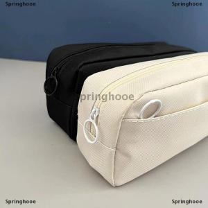 [COD] Springhooe Large Capacity Pencil Case Solid Color Pen Pouch Student School Supplies Stationery Storager Box