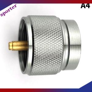Sporter Chất lượng cao cắm trại lò gas chuyển đổi thiết bị dài gas Tank gas lò chuyển đổi đầu kim loại gas Tank xi lanh Adapter