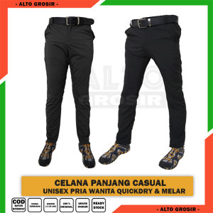celana panjang gunung outdoor polos slim fit