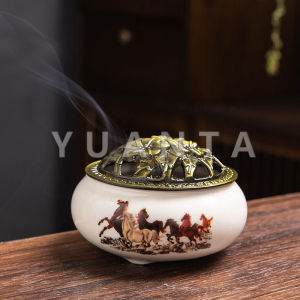 Yuanta กระถางธูปเซรามิก ที่วางกำยาน minimal เซรามิค วัสดุคุณภาพทนร้อนได้ดี incense burner