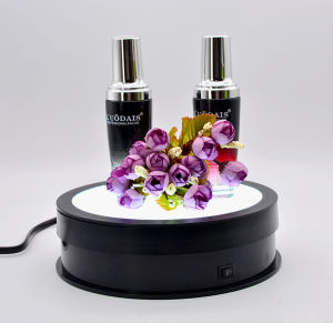 Rotating Display Stand 10KG loadable size in 15cm 360 degree spin electric motorized model turntable with adjustable lights #150LED