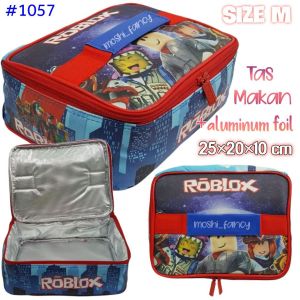 Tas Makan Roblox Kotak / Tas Kotak Makan Roblox Anak Laki-Laki / Lunch Bag Roblox Boy / Tas Bekal Anak Sekolah