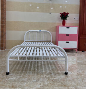 Giường sắt đơn giản kích thước 1mx2m kiểu dáng hiện đại sang trọng hàng Việt Nam chất lượng cao - Nội Thất Đại Thành