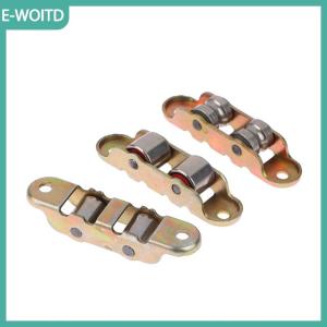 【E-WOITD】 80 loại phẳng rãnh Đôi bánh xe kim loại cửa trượt cửa sổ ròng rọc hỗ trợ dưới trượt con lăn theo dõi phụ kiện phần cứng