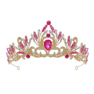 [fenggongshuode] Elegant Girls Tiara Crown For Women Party Wedding Princess Rhinestone Bridal Crown Hair Jewelry