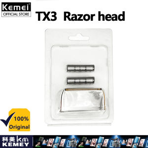 Kemei KM-TX5 Electric Razor Shaver For Men Silver Origina Usb Rechargeable Beard Shaving Mens Reciprocating Head Bald
