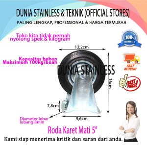 roda karet mati 5"