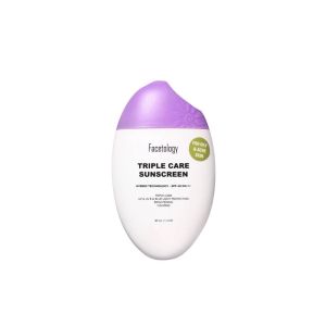 Facetology Triple Care Sunscreen UV Protection Soothing 40ml – Hybrid SPF 40 PA+++ for Acne-Prone & Sensitive Skin Non-Greasy Lightweight BPOM Certified