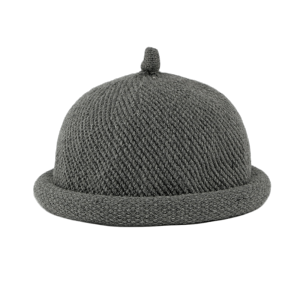EXALTEDP Rolled Edge Melon Skin Hat Knitted Solid Color Painter Hat Cute Hip Hop Pacifier Cap Women