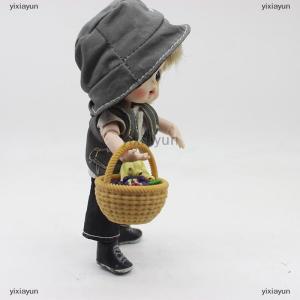 [COD] yixiayun Dollhouse Miniature Handheld Basket Mini Simulation Vegetable Basket Scene Decor Accessories Toys