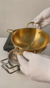 Stable Stainless Steel Cooking Pans Effective Wok Baking Dish for Camping and Indoor Use in Durable Stainless Steel