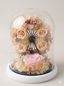 Dome Valentine Flower Gift Anniversary Birthday Flowers Rose Bouquet Present
