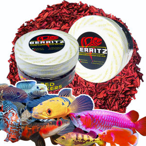 BERRITZ Maggot Red Seekers Versi Premium Pakan Booster Color & Protein Pakan Ikan ChannaArwana Dll