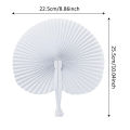 10pcs Heart Shape Paper Fan Blank Folding Fan Handheld Fans Wedding Dekorasi. 
