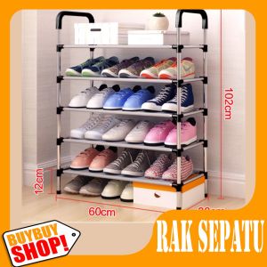 RAK SEPATU PAYUNG HOLDER 2 FUNGSI JUGA MUDAH DIBONGKAR PASANG / tempat penyimpan barang serbaguna penghemat tempat