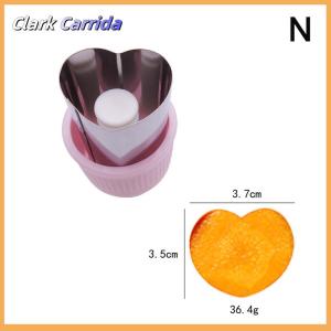 [Clark Carrida] Khuôn Nướng Vui Vẻ Chức Năng Rau Cutter Hình Dạng Thép Không Gỉ Press-Type Mini Cookie Cutter Cho Trẻ Em