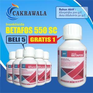 BETAFOS 550SC 100ml | Insektisida Kontak Sistemik Obat Ulat & Wereng | Klorpirifos + Beta Sihalotrin