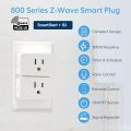 Zwave Plug 800 Series 2 Pack, Zwave Outlet Built-in Repeater Range Extender,Zwave Smart Plug Work with SmartThings, Wink, Alexa, Assistant, Z-Wave Hub Required, FCC and ETL Listed, 1875W. 