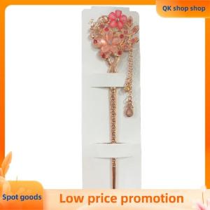 ✨QK shop✨ Hair Pin Double Flower Rhinestone Hair Stick Hair Clip
