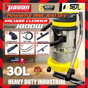 SUI U / SUIU VAC5001 30L Heavy Duty Industrial Wet & Dry Vacuum Cleaner 1800W (SET A - C)