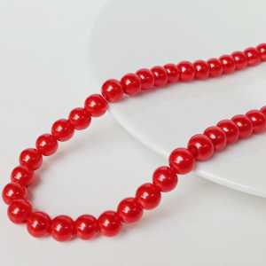 Mutiara sintetis mutsin manik Mute mutiara berat 4 mm renteng