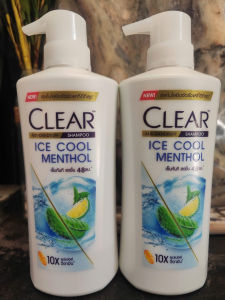 Combo 4 chai dầu gội clear bạc hà mát lạnh da đầu mỗi chai 370ml chính hãng thái lan làm sạch gàu giảm ngứa