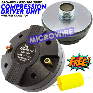 MW 300W Broadway BSC-300 Compression Driver Unit with Built-in Capacitor