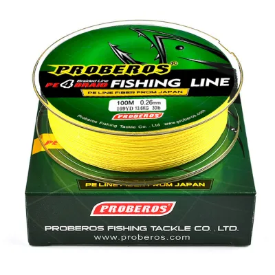 PROBEROS 100M x4 Braided Fishing Line PE4 Tali Pancing 4 Sulam Benang Pancing Strong Main Lines PE Lines