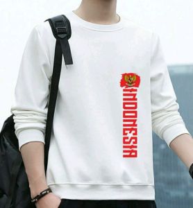 Promo Sweater Pria Wanita Garuda Indonesia Kaos Hut RI Baju Dirgahayu Kemerdekaan Sweter 17 Agustus