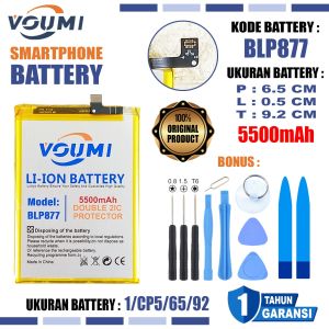 VOUMI BLP877 Baterai Double IC Power high Capacity Realme 8i C30 C33 C35 Narzo 50i Prime / 50A Prime