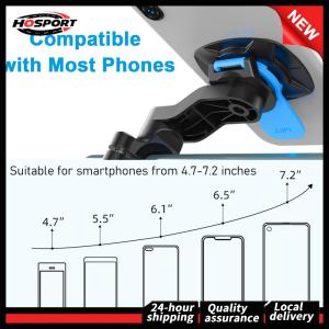 【HOSPORT】 Cycling Handlebar Phone Mount for Motorcycle and Bicycle Anti Slip Durable Black Phone Holder